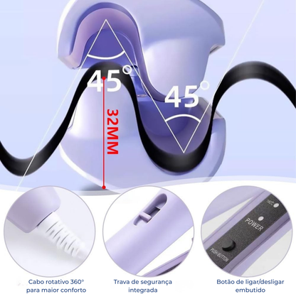 Curlina™ | Caracóis Perfeitos em Minutos — Sem Frizz