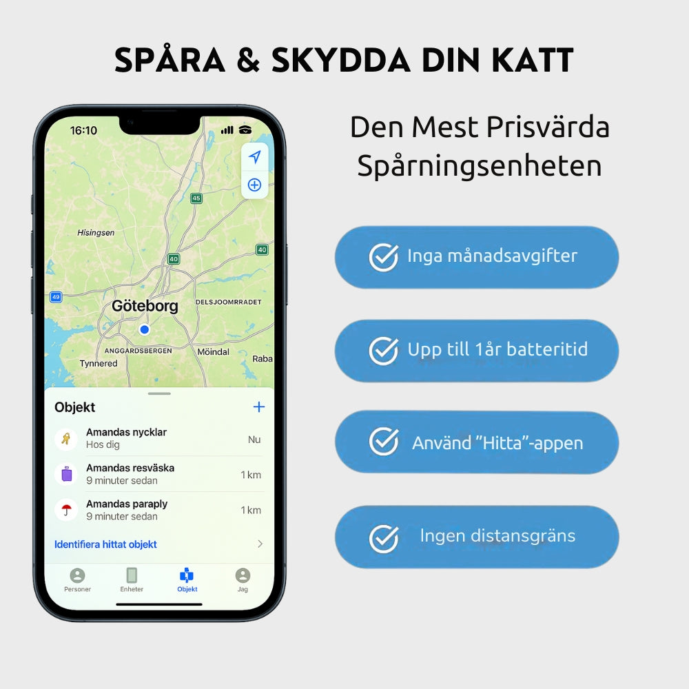 TrackGo Katthalsband (Black Friday)
