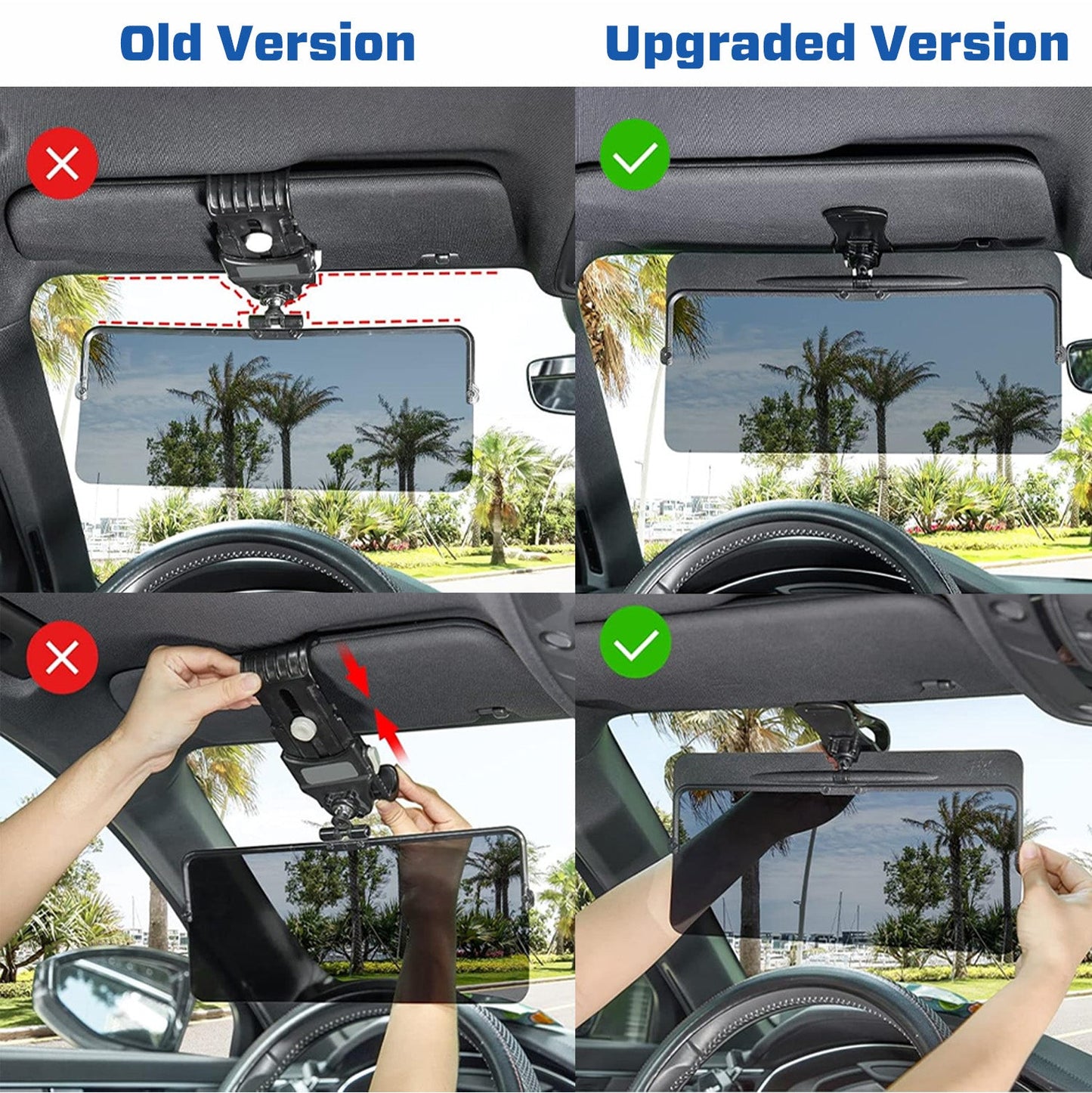 🚗 Atualização de 2025 com 75% de desconto 💥 Viseira fotocromática polarizada GlareX HD para automóvel ✨ Veja com mais nitidez, conduza com mais segurança