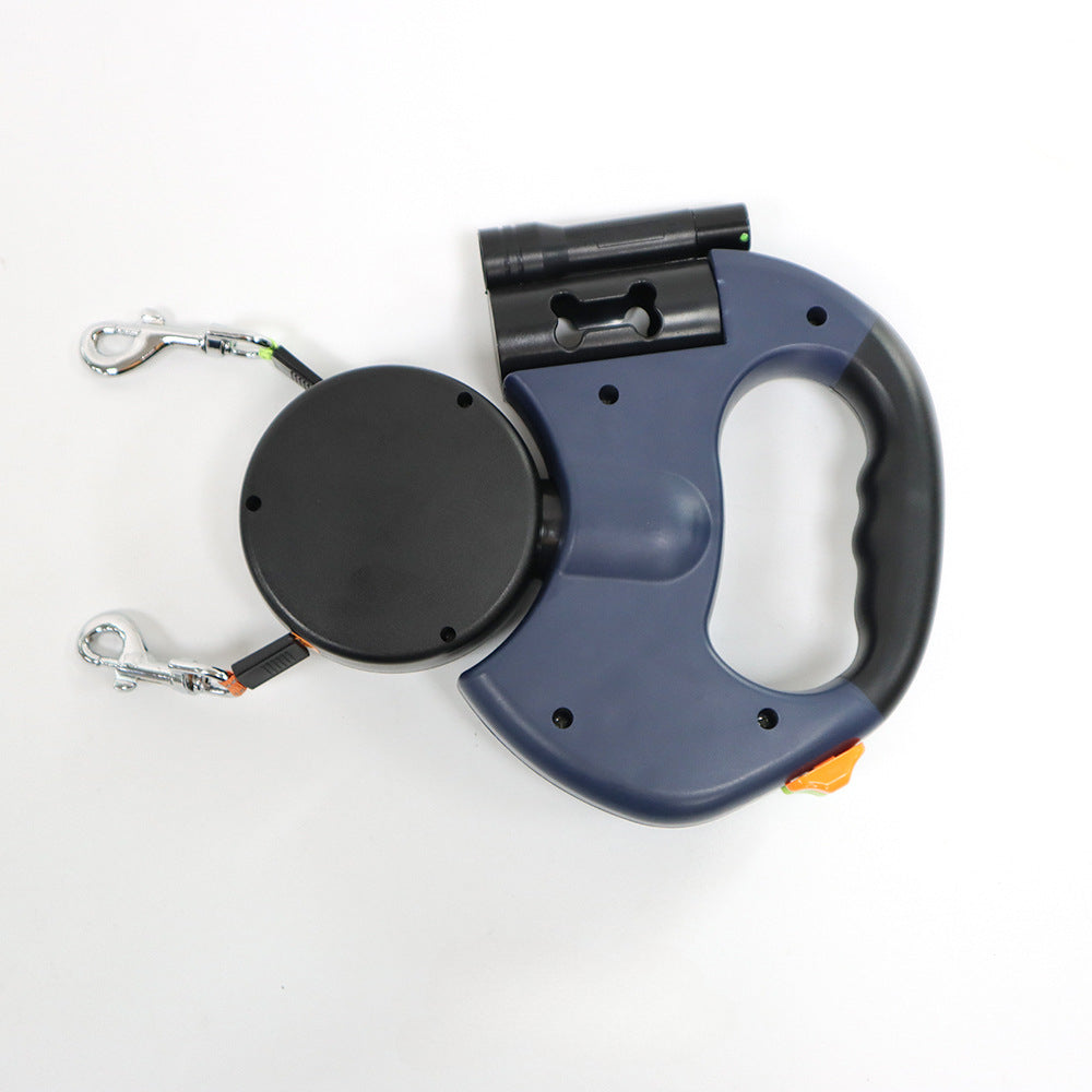 Trela Dupla para Passeios Sem Nós + LED Integrado 🐶✨