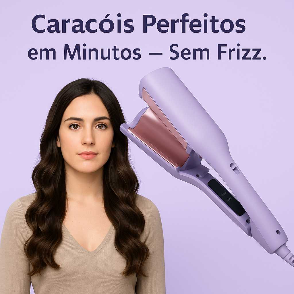 Curlina™ | Caracóis Perfeitos em Minutos — Sem Frizz