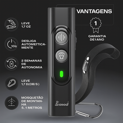 Dispositivo Ultrassónico Anti-Latidos Sem Choque – Seguro, Eficaz e Recarregável por USB 🐶🔇✨