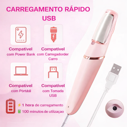 Removedor Elétrico de Calos para Pés – Pele Suave, Limpa e Renovada