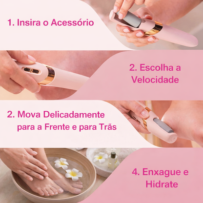 Removedor Elétrico de Calos para Pés – Pele Suave, Limpa e Renovada