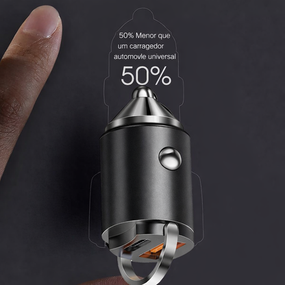Carregador de Carro Ultra-Rápido – Dupla Porta PD & QC com Carregamento Rápido