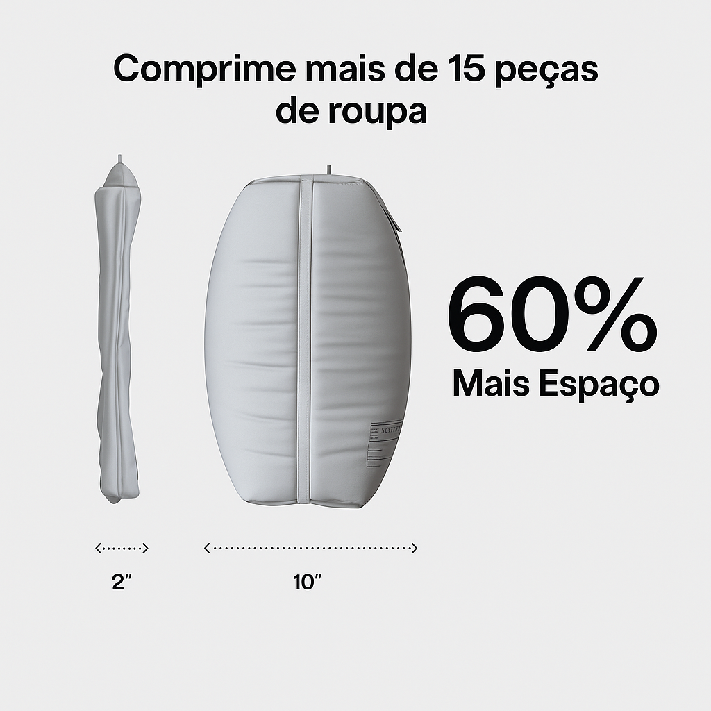 VácuoKit™ – Sacos de Compressão para Bagagem