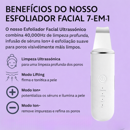SkinGlow Pro – Limpeza Facial Ultrassónica Profunda ✨