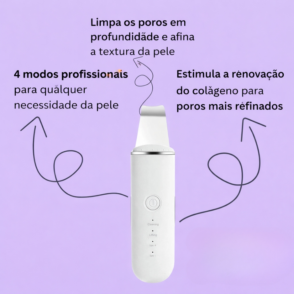 SkinGlow Pro – Limpeza Facial Ultrassónica Profunda ✨
