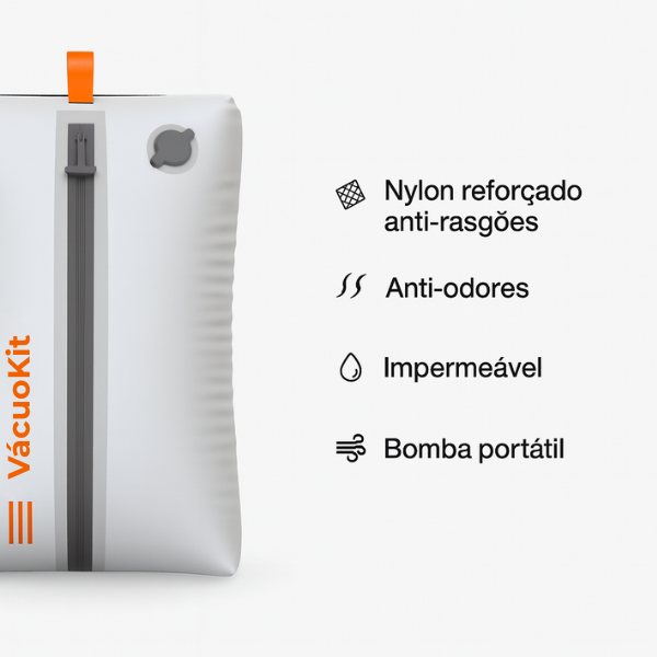 VácuoKit™ – Sacos de Compressão para Bagagem