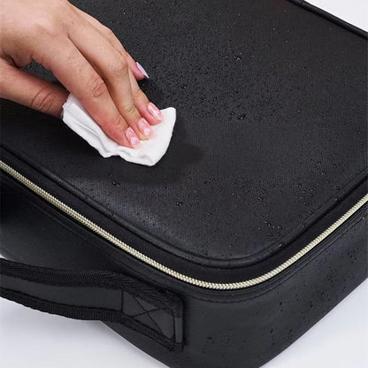 Bolsa de Maquilhagem de Luxo com Espelho LED Recarregável ✨