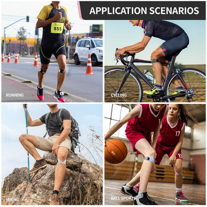 Cinta de suporte rotuliano para dor no joelho e tendinite (2 cintas incluídas)