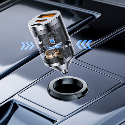 Carregador de Carro Ultra-Rápido – Dupla Porta PD & QC com Carregamento Rápido